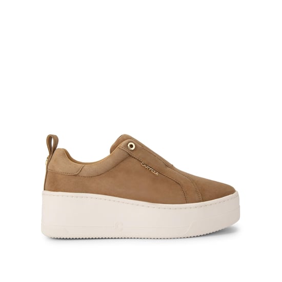 Carvela Suede Connected Laceless Sneakers - Image 1