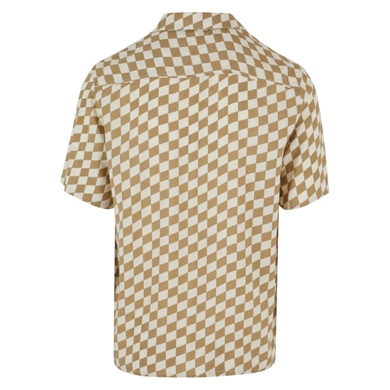 Urban Classics Heren geruit overhemd met all-over print (Khaki) - Image 2