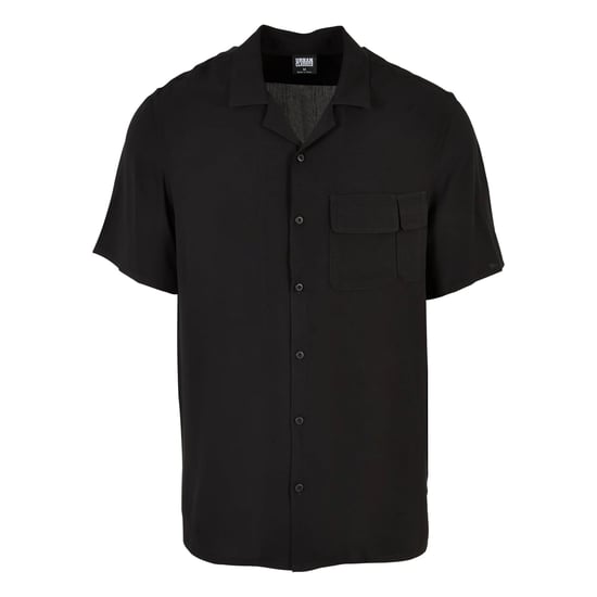 Urban Classics Heren Camp Viscose Overhemd (Zwart) - Image 1