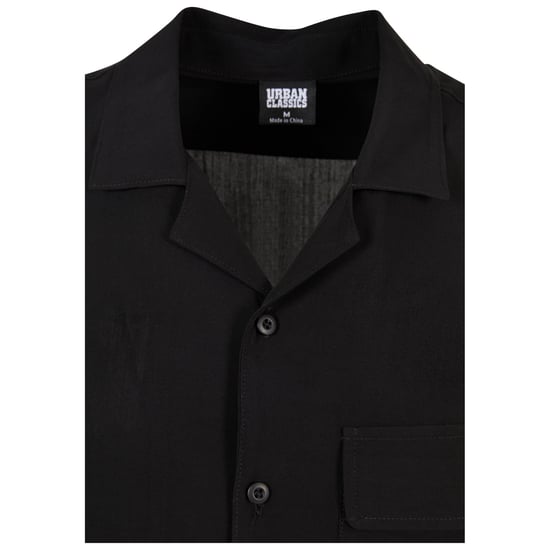 Urban Classics Heren Camp Viscose Overhemd (Zwart) - Image 3