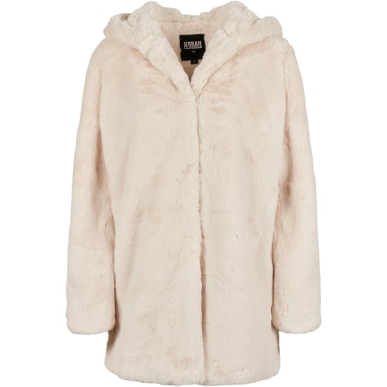 Urban Classics Dames/Dames Teddy Fleece Mantel met Capuchon (Gebroken wit) - Image 1