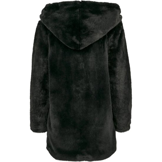 Urban Classics Dames/Dames Teddy Fleece Mantel met Capuchon (Zwart) - Image 2