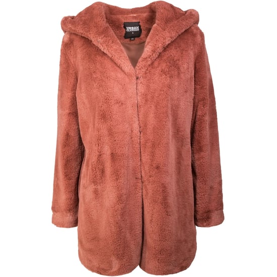 Urban Classics Dames/Dames Teddy Fleece Mantel met Capuchon (Donkere Roos) - Image 1