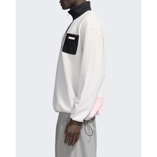 Flaneur Homme Heren sweater met half-rits en badge-detail - Image 4