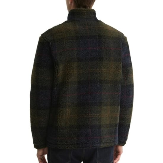 Barbour tartan fleece zip through sweater mfl0187 tn43 shadow classic tartan - Image 2