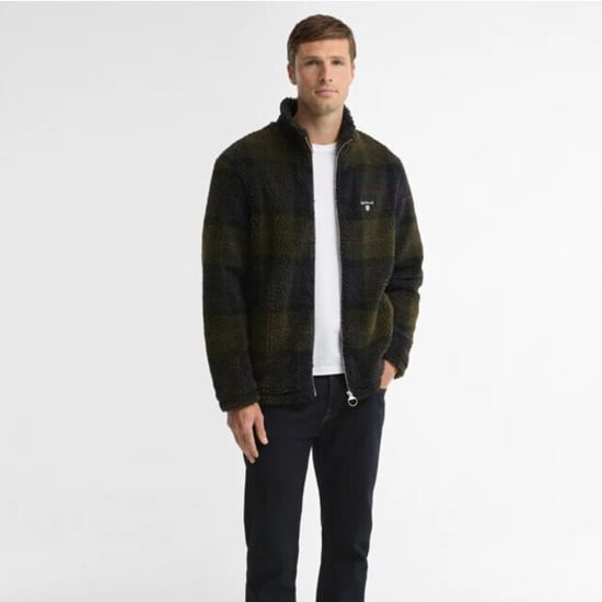 Barbour tartan fleece zip through sweater mfl0187 tn43 shadow classic tartan - Image 4