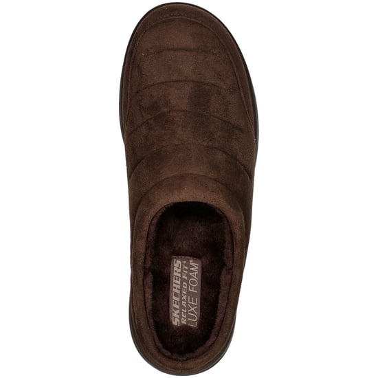 Skechers Relaxed Fit: Murette - Garvanza Microfiber Men's Chocolate Mules - Image 3