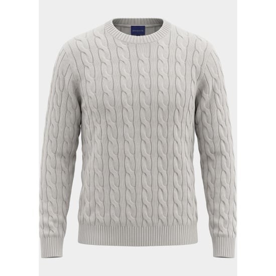 Bos Bright Blue Pullover heren 1191/4 off white - Image 4