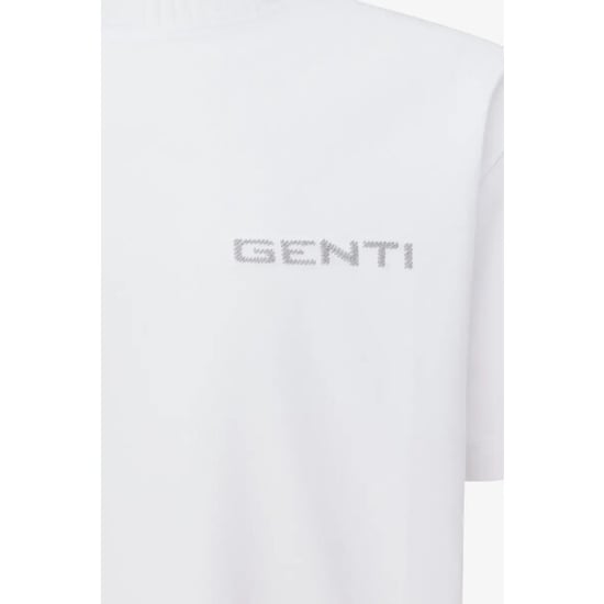 Genti Embroidered logo tee - Image 5