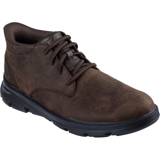 Skechers Arch Fit Garza Ridley Leren Heren Enkellaarzen In Cacaokleur - Image 1