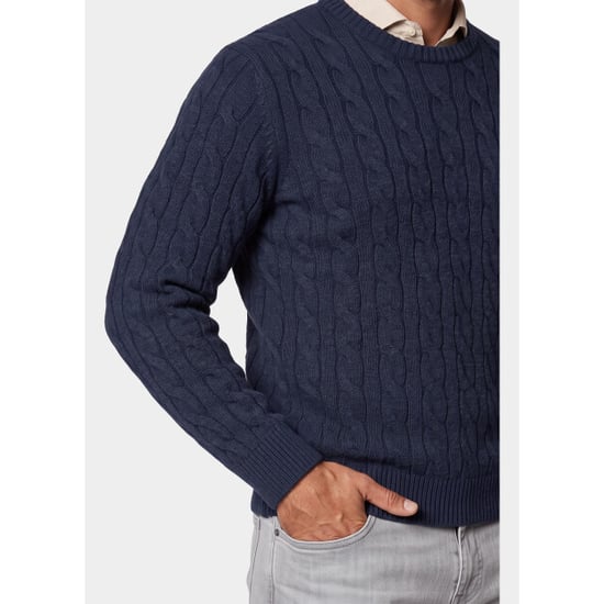 Bos Bright Blue Pullover heren 1191/103 navy - Image 5
