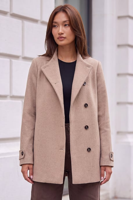 Funnel Neck Coat - Image 1