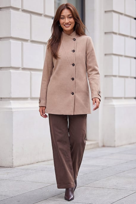 Funnel Neck Coat - Image 3