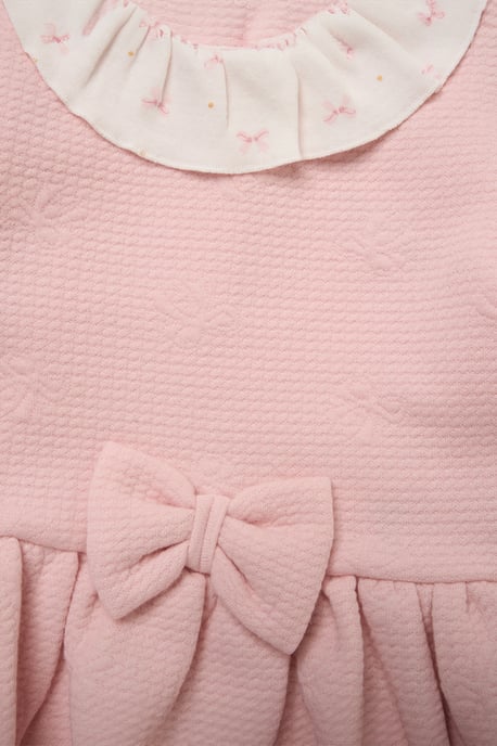 3 Piece Quilted Top and Legging Set with Plush Bear Toy - Image 3
