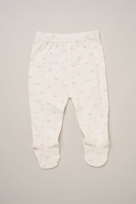 3 Piece Quilted Top and Legging Set with Plush Bear Toy - Image 4