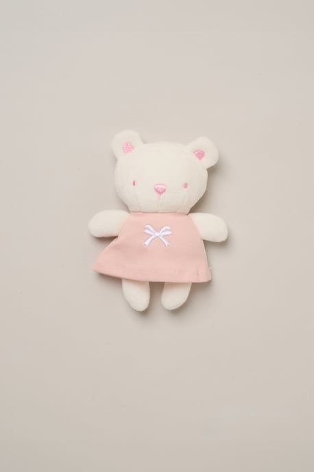3 Piece Quilted Top and Legging Set with Plush Bear Toy - Image 5