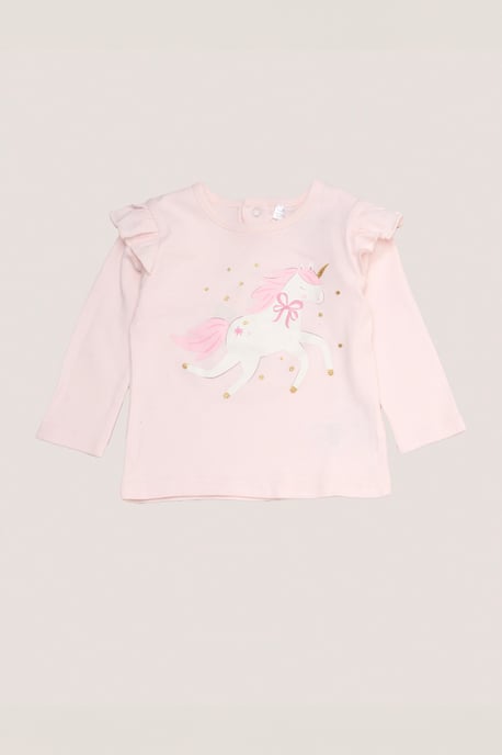 Faux Fur Gilet Set with Unicorn T-Shirt & Leggings - Image 5