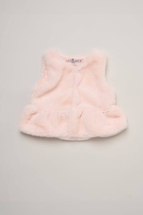 Faux Fur Gilet Set with Fox T-Shirt & Leggings - Image 3