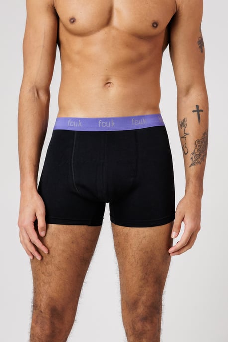 Blue 5 Pack Fcuk Cotton Stretch Boxers - Image 5