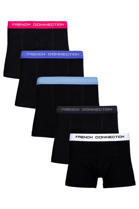 Blue 5 Pack Cotton Stretch Boxers - Image 1