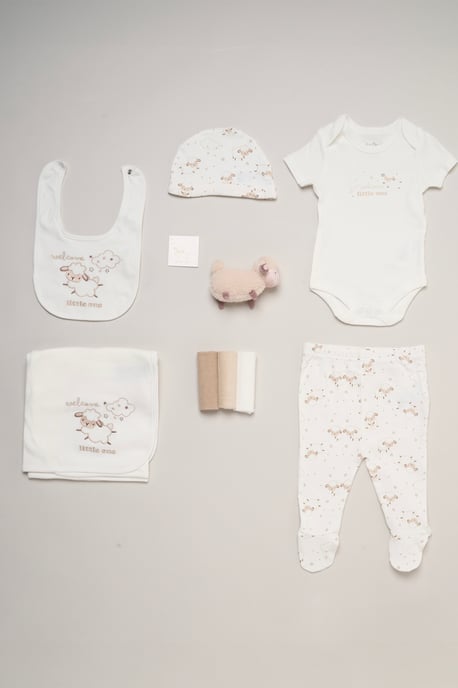 10-Piece Welcome Little One Sheep Gift Set - Image 1