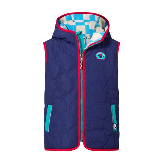 Ancon Shaun the Sheep Kids Insulated Quilted Gilet Microfleece Lining - Night Blue - Image 5