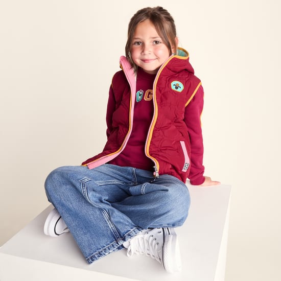 Ancon Shaun the Sheep Kids Insulated Quilted Gilet Microfleece Lining - Beetroot Red - Image 4