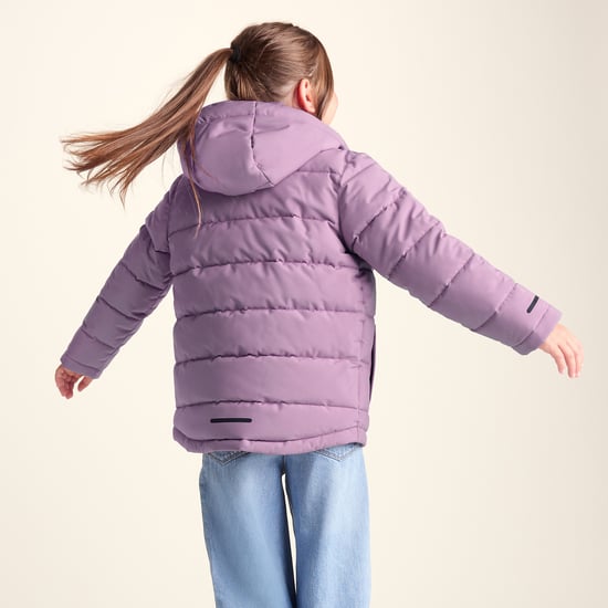 Harecroft Kids Padded Jacket - Heather Purple - Image 2