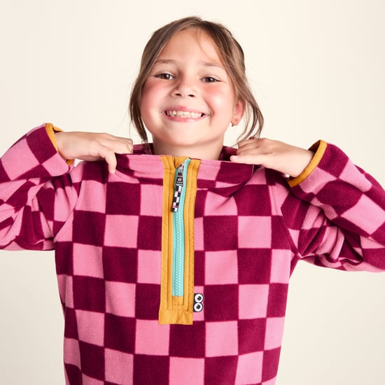 Brecknock Kids Shaun the Sheep Fleece Zip Neck - Candy Floss/Beetroot Red - Image 6