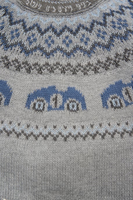 True Knit Fair isle Jumper with Jeans - Image 5