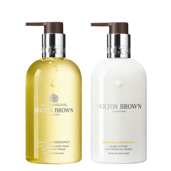 Molton Brown Orange & Bergamot Fine Liquid Hand Wash 300ml & Hand Lotion 300ml Duo - Image 1