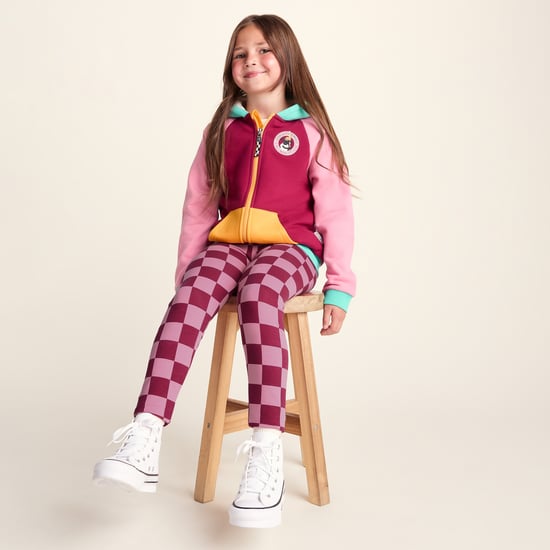 Racka Kids Shaun the Sheep Legging - Candy Floss/Beetroot Red - Image 4