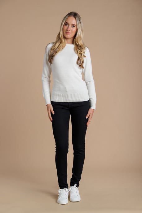 Black Cotton Blend Stretch High Rise Skinny Denim Jeans - Image 3