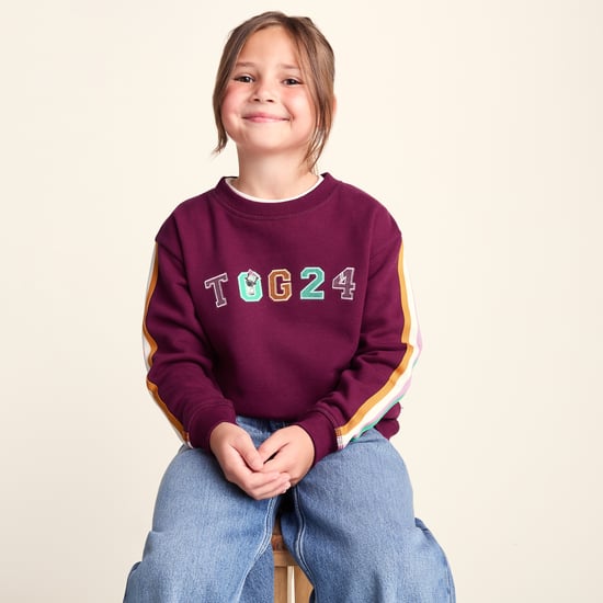 Lonk Shaun the Sheep Kids Supersoft Graphic Crew Neck Sweatshirt - Beetroot Red - Image 4