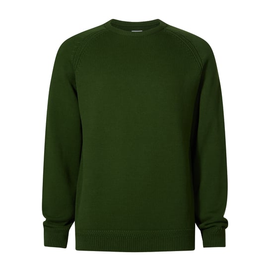 Chesney Mens Crew Neck Knit Jumper - Leaf Green - Image 5