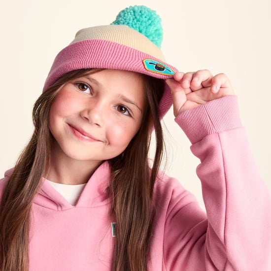 Beulah Shaun the Sheep Kids Knitted Beanie Pom Pom Hat - Woolly/Candyfloss - Image 3