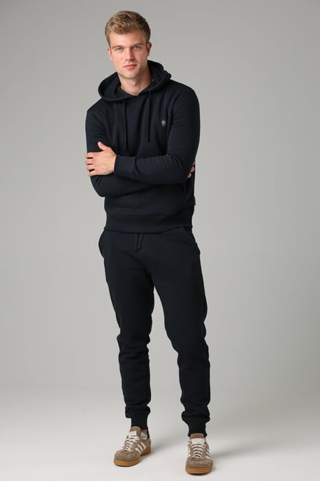 Navy Cotton Blend Hoody - Image 3