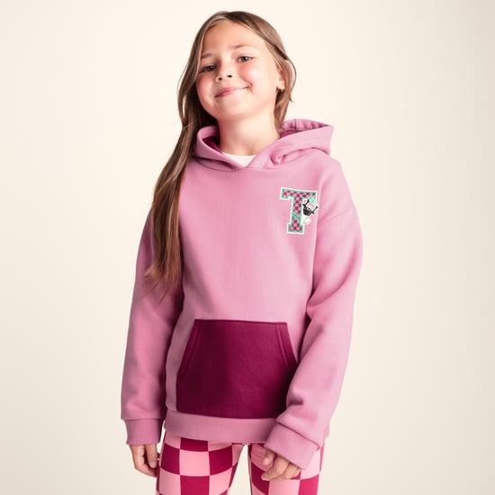 Masham Shaun the Sheep Kids Supersoft Overhead Hoodie - Beetroot Red - Image 3