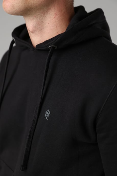 Black Cotton Blend Hoody - Image 4