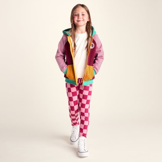 Portland Shaun the Sheep Kids Supersoft Sherpa Lined Hoodie - Candy Floss/Beetroot Red - Image 1
