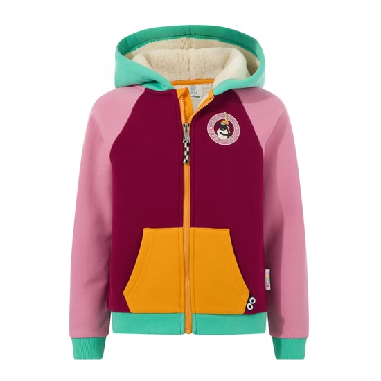 Portland Shaun the Sheep Kids Supersoft Sherpa Lined Hoodie - Candy Floss/Beetroot Red - Image 5