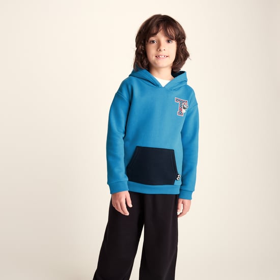 Masham Shaun the Sheep Kids Supersoft Overhead Hoodie - Bondi Blue - Image 6