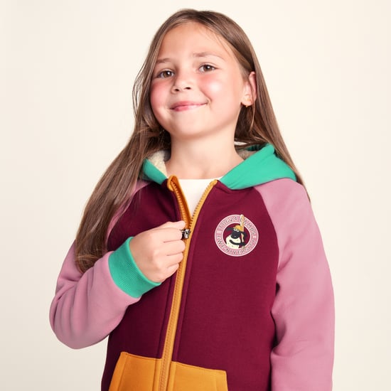 Portland Shaun the Sheep Kids Supersoft Sherpa Lined Hoodie - Candy Floss/Beetroot Red - Image 6