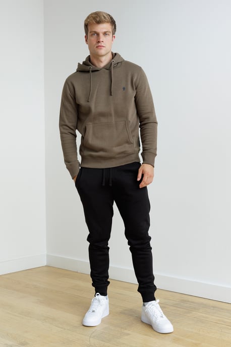 Khaki Cotton Blend Hoody - Image 3