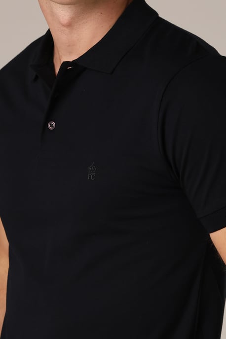 Black 3 Pack Cotton Short Sleeve Polo Shirts - Image 4