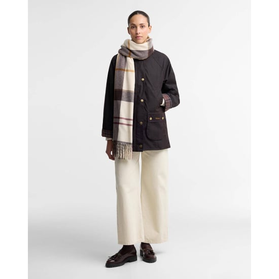 Barbour harriet tartan scarf lsc0494 tn91 light muted tartan - Image 3