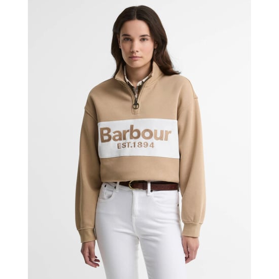 Barbour zaria half zip sweatshirt lol0668 be93 warm trench - Image 1
