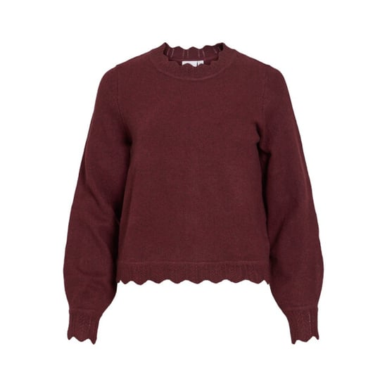 Vila vinikolina o-neck l/s knit top no 14106419 port royale - Image 1