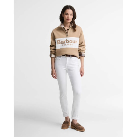 Barbour zaria half zip sweatshirt lol0668 be93 warm trench - Image 6