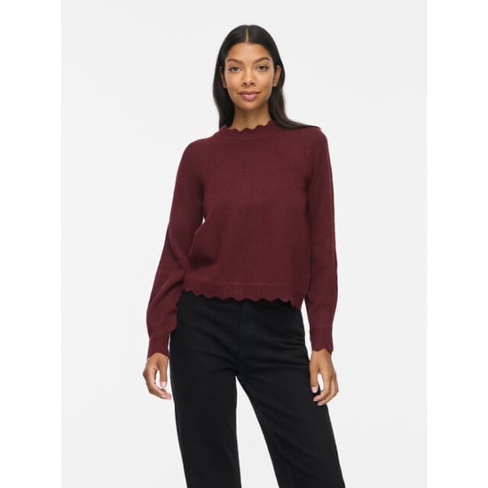 Vila vinikolina o-neck l/s knit top no 14106419 port royale - Image 2
